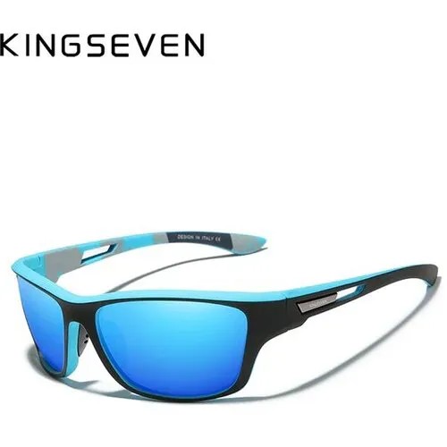 Солнцезащитные очки KINGSEVEN, белый, голубой
