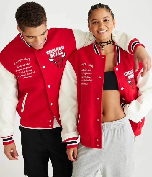 Куртка-бомбер Chicago Bulls Aeropostale, красный