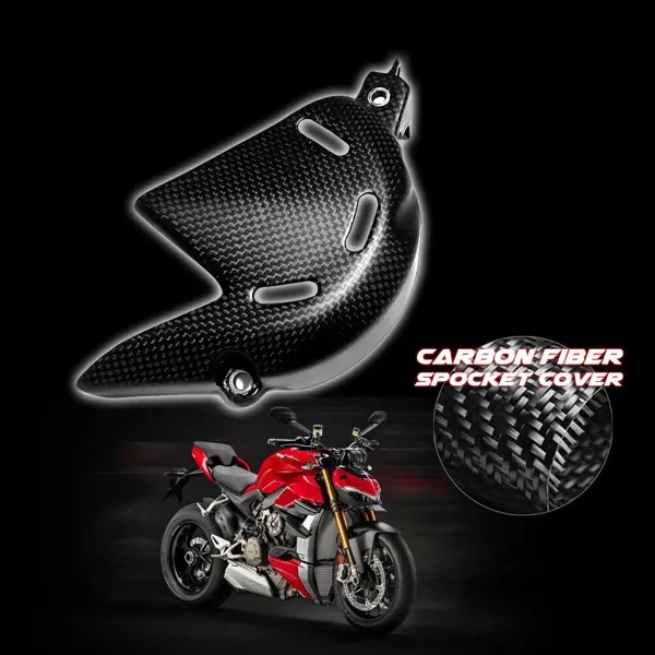 Для Ducati Superleggera V4 2020 2021 мотоциклетная Звездочка из углеродного волокна цепь двигателя обтекатель Крышка Капота Защитная панель