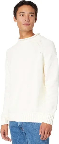 Фирменный свитер с высоким воротником из органического хлопка L.L.Bean, цвет Sailcloth
