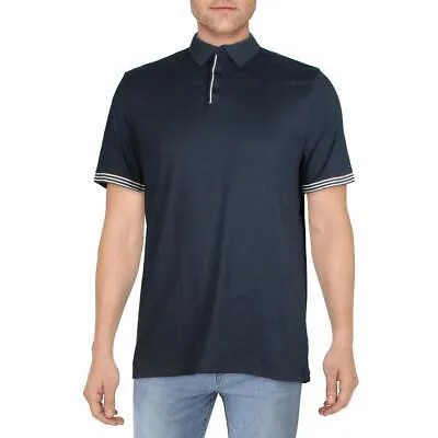 Мужская темно-синяя рубашка-поло Perry Ellis с контрастной отделкой XXL BHFO 3309