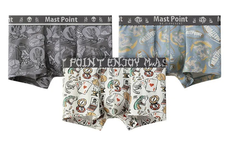 Mai Zuo Mast Point Мужские трусы MAST POINT, Упаковка из 3 штук (костюмы)