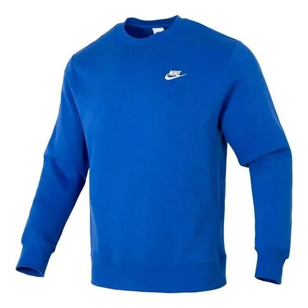 Куртка Nike Club Crew Neck Sweatshirt 'Blue', синий