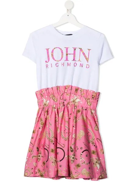 John Richmond Junior платье с эластичным поясом