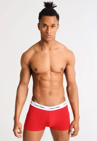 Трусики LOW RISE TRUNK 3 PACK Calvin Klein Underwear, цвет white/red ginger