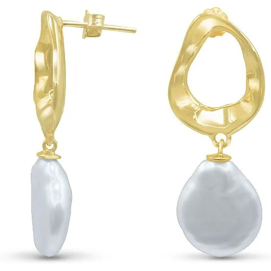 Серьги женские из серебра Silver Wings 22ea1705gp-204, жемчуг