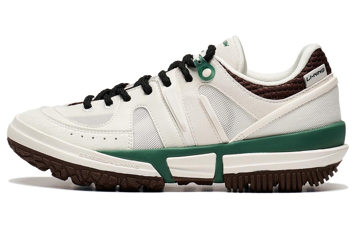 LINING Linchuan Lite Lifestyle Shoes Women's Low-top White/brown/green