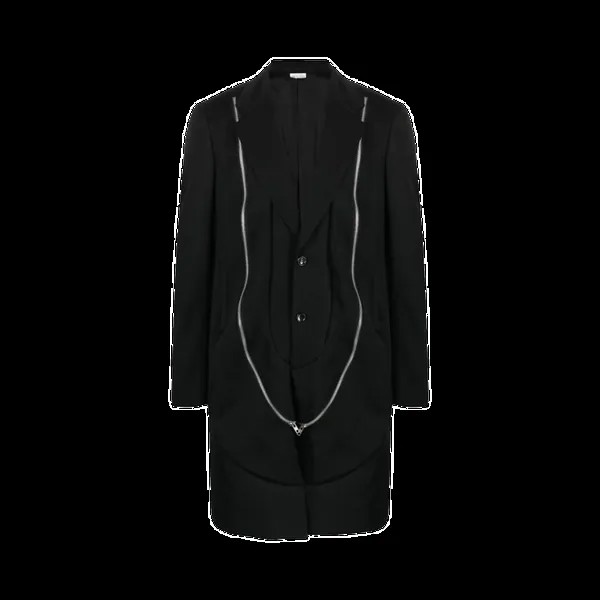 Куртка Comme Des Garçons Homme Plus Comme des Garçons Homme Plus Zipper Detail Long 'Black', черный