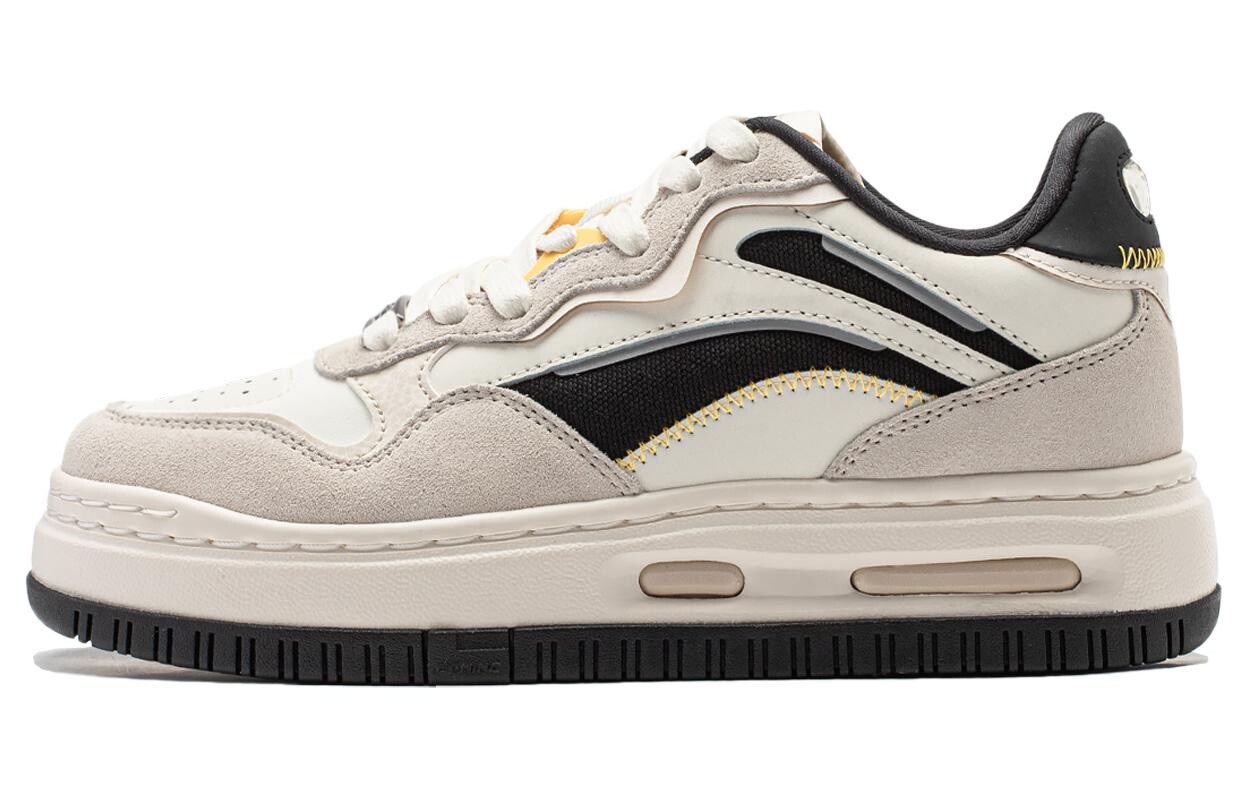 Кроссовки LINING Future C1 Skateboarding Shoes Women's Low-top Vanilla White / Oatmeal Grey / Night Black, белый