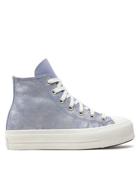Кеды Converse Chuck Taylor All Star Lift Platform Suede Shimmer A11549C Violeta, фиолетовый