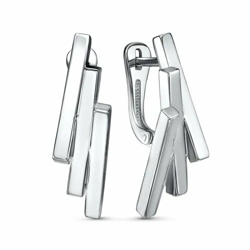 Серьги Яхонт, серебро, 925 проба