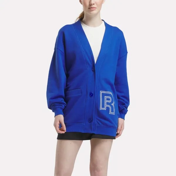Командный кардиган Reebok, синий