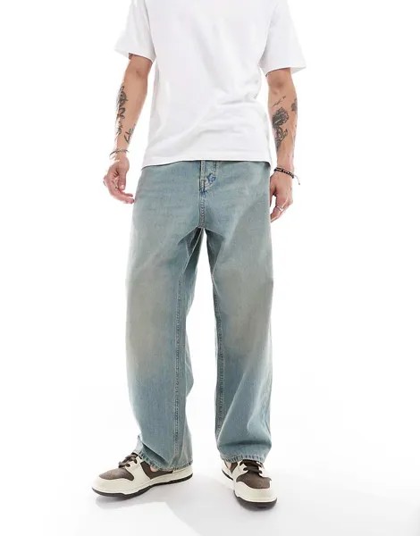 Синие джинсы с принтом Jack & Jones ron Skateboard
