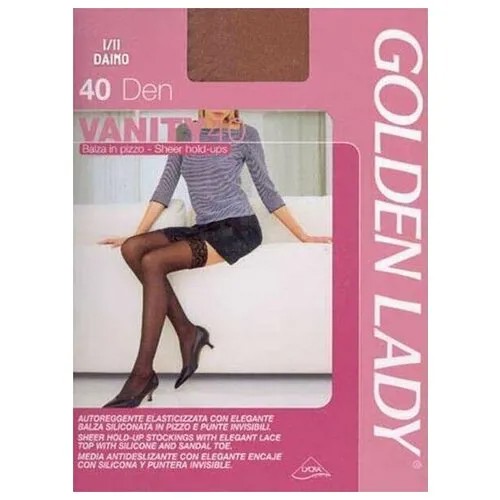 Чулки Golden Lady Vanity, 40 den, размер 1-2, бежевый