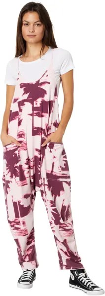 Брюки FP Movement Hot Shot Onesie Printed, цвет Printed Palm Beach Pink
