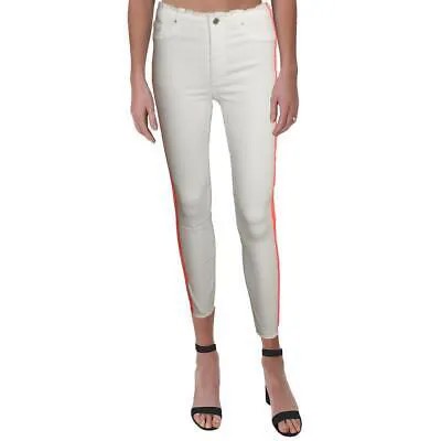 Джинсы-скинни Robin White с высокой посадкой и необработанным краем Black Orchid Womens 26 BHFO 5272