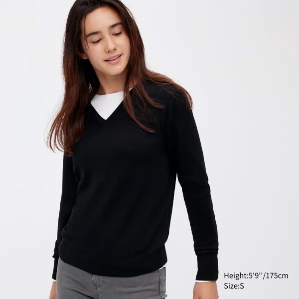 Пуловер женский UNIQLO 450511COL09 черный XS (доставка из-за рубежа)