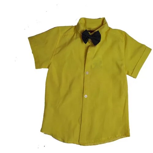 Рубашка, размер 98;104, желтый