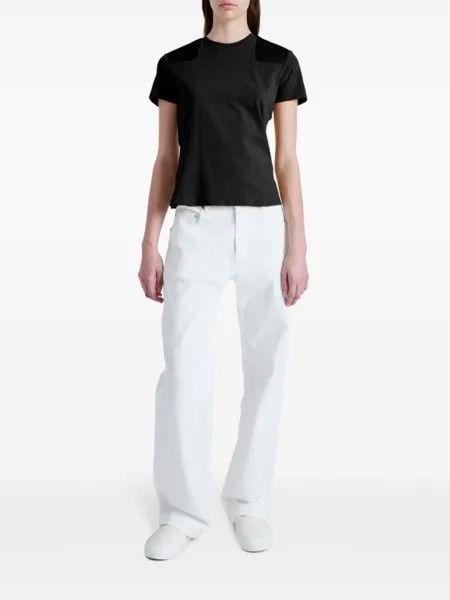 Футболка в технике пэчворк Proenza Schouler White Label, черный