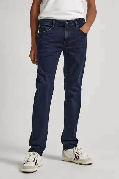 Джинсы на теле Pepe Jeans London, синий
