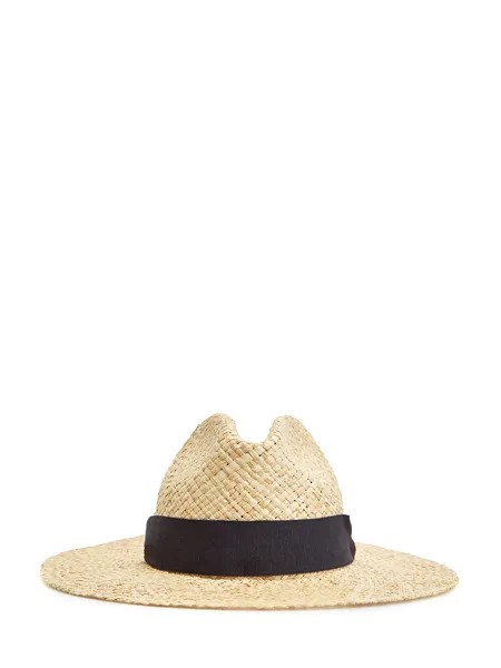 Плетеная шляпа с лентой и цепочками Punto Luce