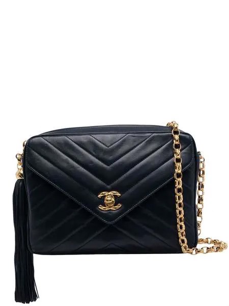 Chanel Pre-Owned сумка через плечо 1992-го года с узором шеврон