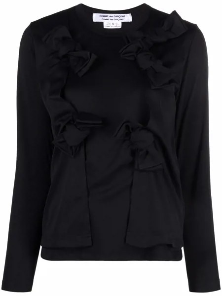 Comme Des Garçons Comme Des Garçons футболка с длинными рукавами и бантами