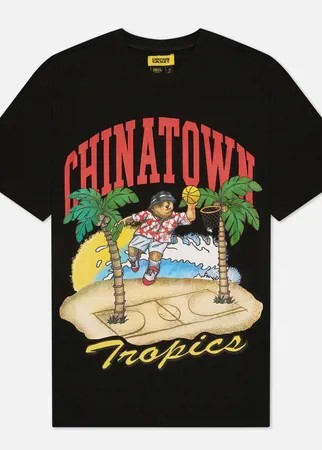 Мужская футболка Chinatown Market Dunking Bear By The Water, цвет чёрный, размер S