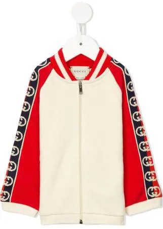 Gucci Kids толстовка с логотипом Interlocking G