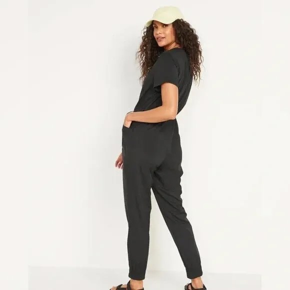 Комбинезон без воротника Old Navy Black из эластичного материала, размер 3X