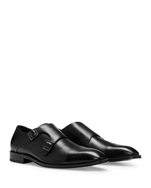 Мужские классические туфли Derek с двойной пряжкой и ремешками Monk Strap BOSS