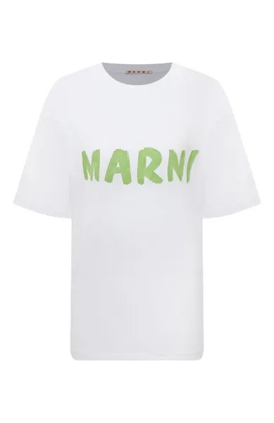 Хлопковая футболка Marni