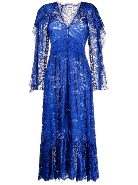 Emilio Pucci длинное платье из цветочного кружева из коллаборации с Koché