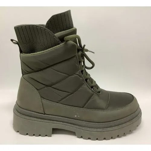 Ботинки  PATROL, зимние, размер 38, хаки, зеленый