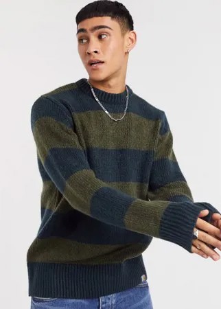 Вязаный джемпер цвета хаки Carhartt WIP Alvin-Темно-синий