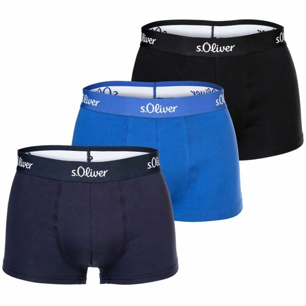 Боксеры S Oliver Boxershort 3 шт, синий