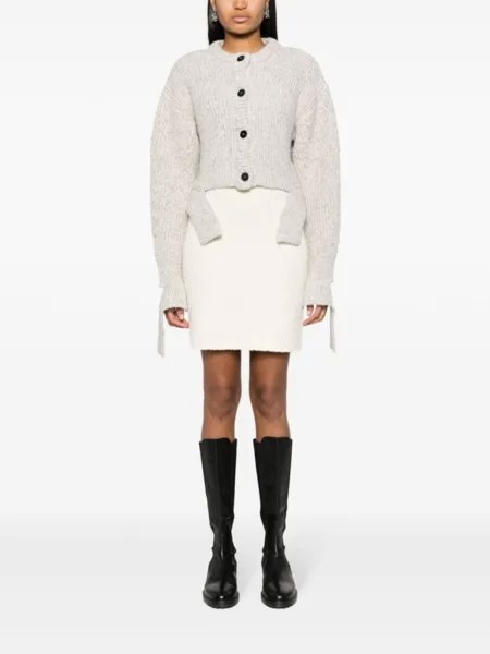 Ports 1961 кардиган с вышитым логотипом, нейтральный цвет