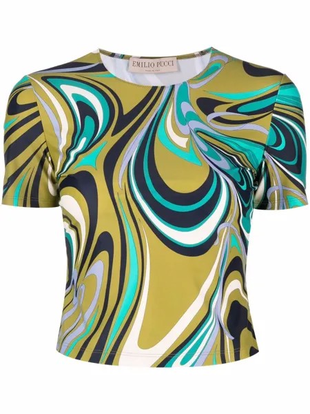 Emilio Pucci футболка с принтом Onde
