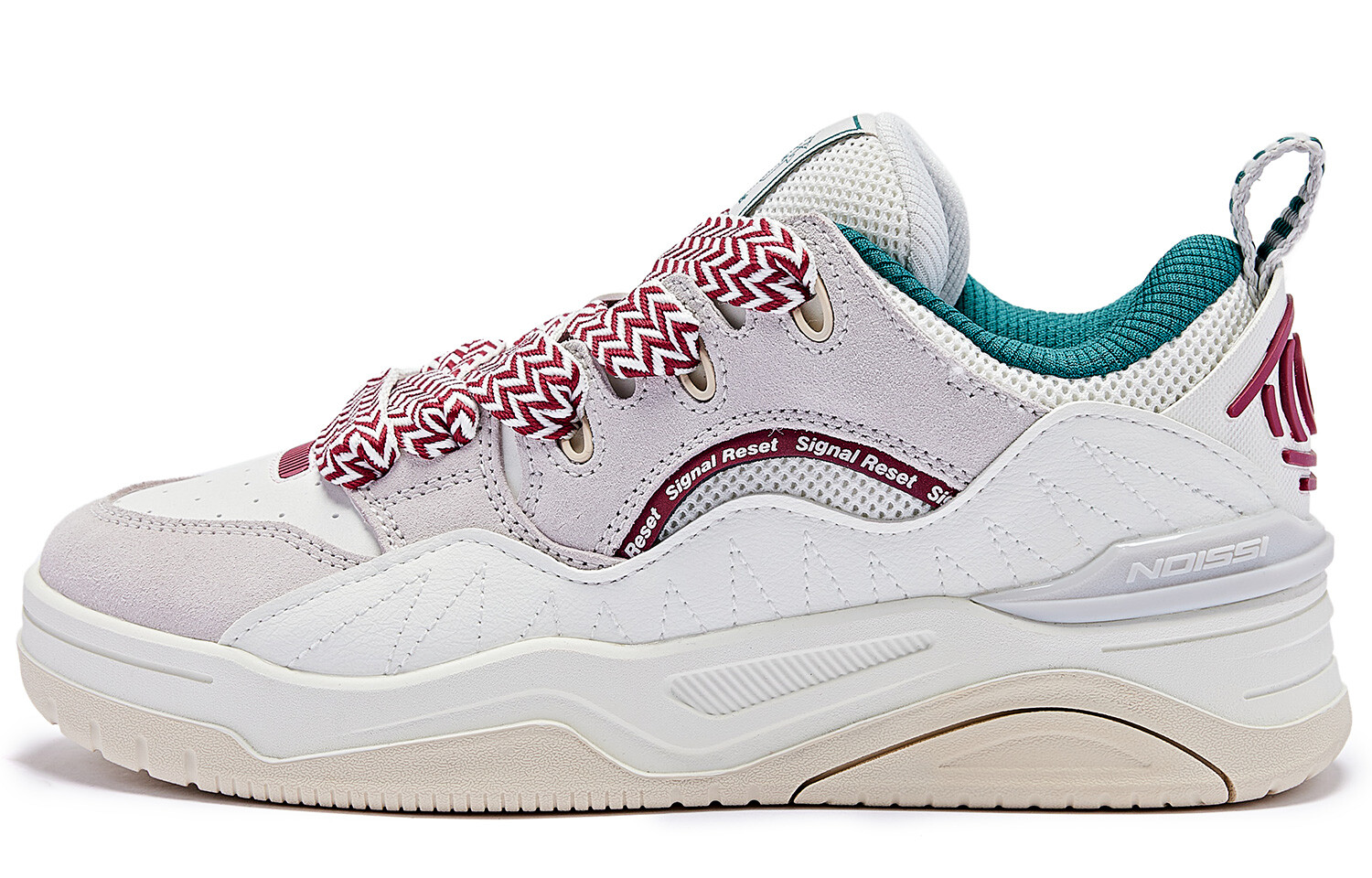 Кроссовки QIAODAN Skateboarding Shoes Women's Low-top Ivory College Red, красный