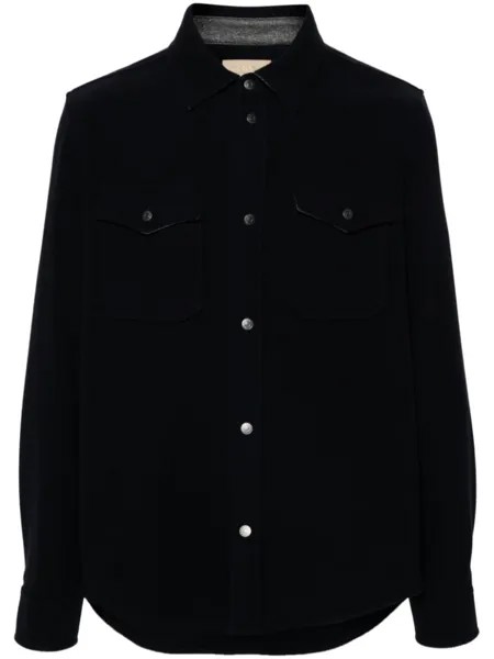Woolrich шерстяная рубашка куртка, синий