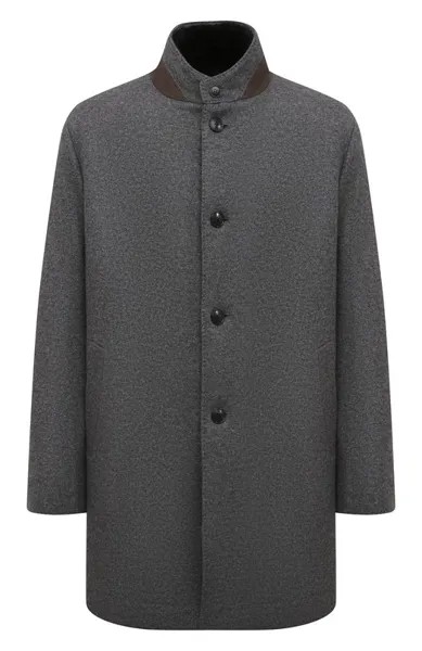 Кашемировое пальто с меховой подкладкой Andrea Campagna