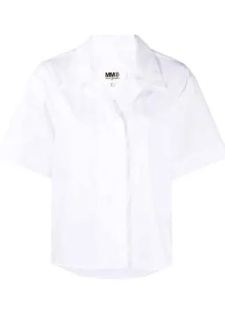 MM6 Maison Margiela рубашка с вышитым логотипом