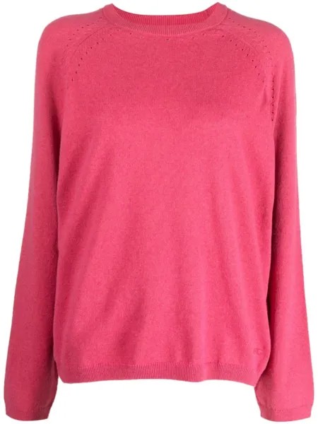 A.P.C. джемпер с вырезом, розовый