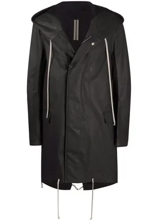 Rick Owens DRKSHDW вощеный плащ