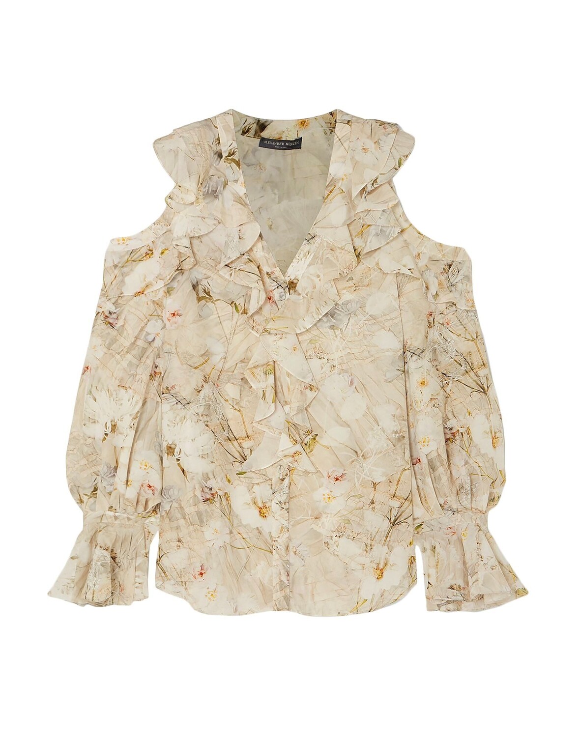 Рубашка Alexander Mcqueen, светло-серый