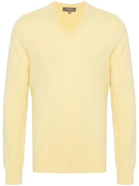 Джемпер Burlington из органического кашемира N.Peal, желтый