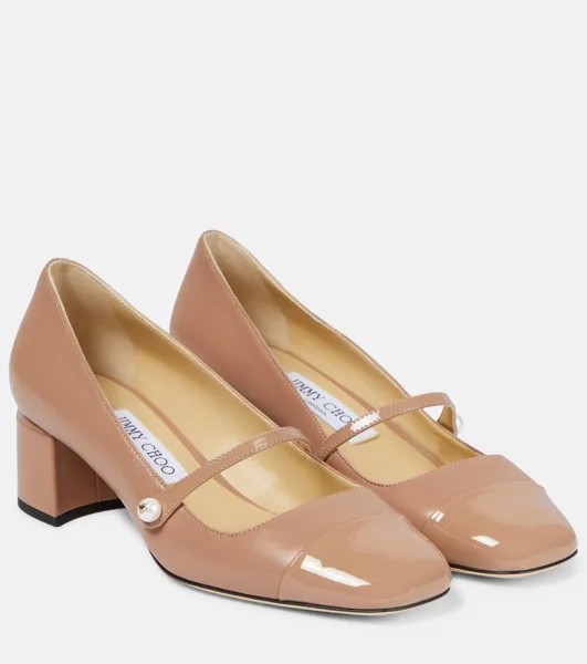 Кожаные туфли Elisa 45 Jimmy Choo, розовый