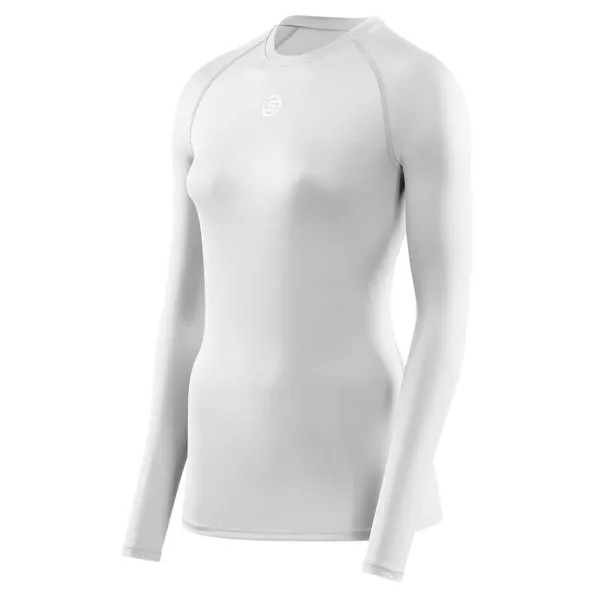 Компрессионная рубашка S1 с длинным рукавом SKINS, цвет weiss