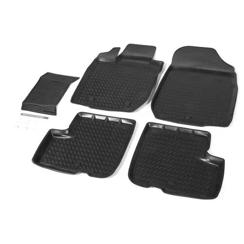 Комплект ковриков RIVAL 16003001 5 шт. черный