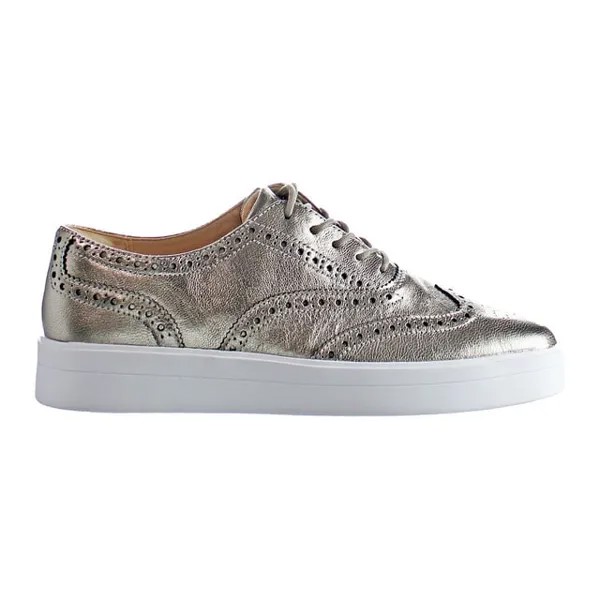 Женские кеды броги Hold Clarks, серебряный